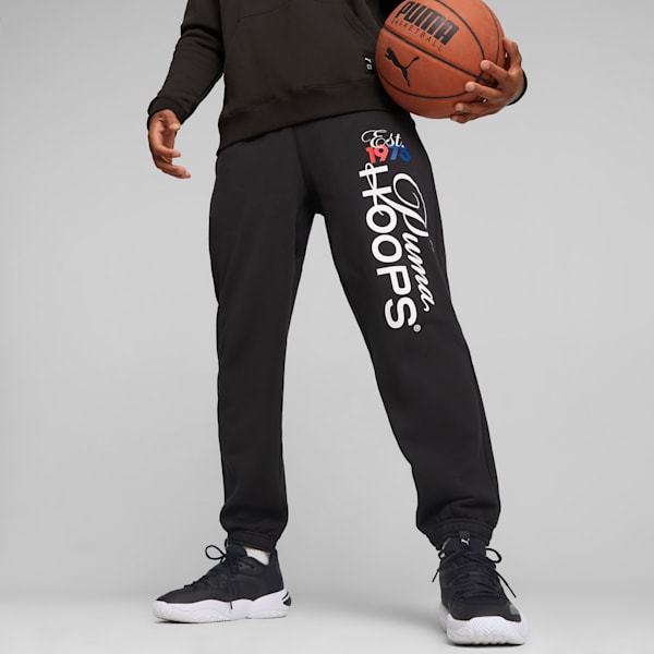 Franchise Men's Basketball Sweat Pants, PUMA Black, extralarge-IND