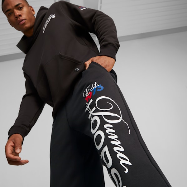 Franchise Men's Basketball Sweat Pants, PUMA Black, extralarge-IND