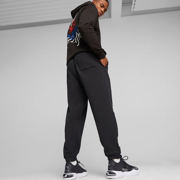 Franchise Men's Basketball Sweat Pants, PUMA Black, extralarge-IND