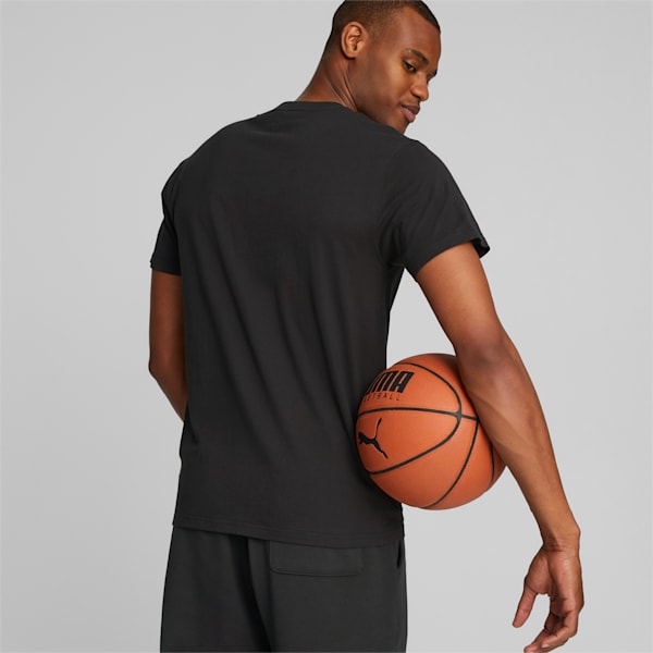 Camiseta estampada de básquetbol Franchise para hombre, PUMA Black, extralarge