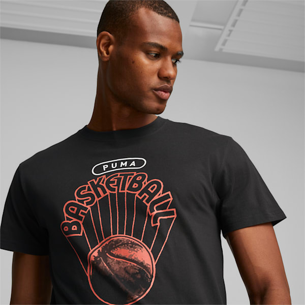 Franchise Men's Basketball Graphic T-shirt, PUMA Black, extralarge-IND