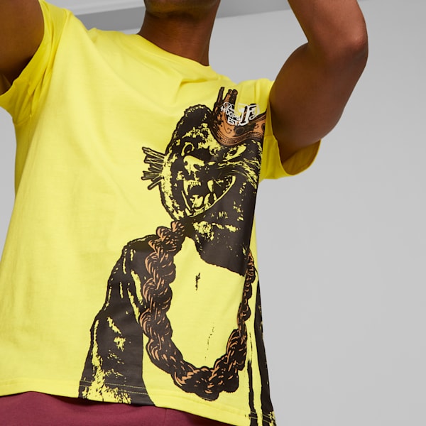 Franchise Men's Basketball Graphic Tee, Lemon Meringue, extralarge-GBR