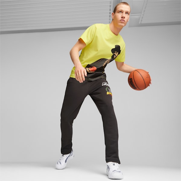 FRANCHISE Men's Basketball Sweat Pants, PUMA Black, extralarge-IND