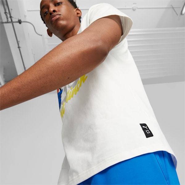 FRANCHISE Men's Basketball T-shirt, PUMA White, extralarge-IND
