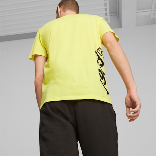 Franchise Men's Basketball Graphic T-shirt, Lemon Meringue, extralarge-IND