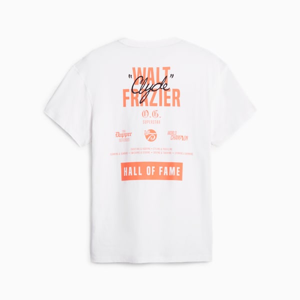 Clyde's Closet Men's Basketball Tee, PUMA White, extralarge-IND