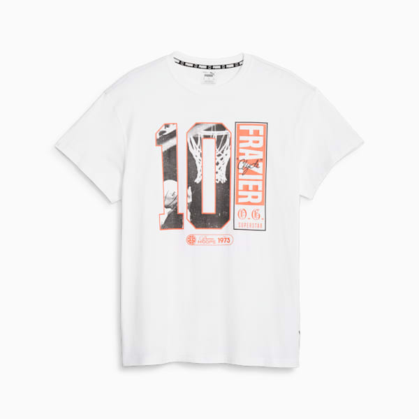 Clyde's Closet Men's Basketball Tee, PUMA White, extralarge-AUS