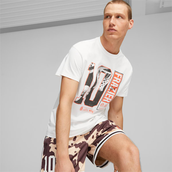 メンズ バスケットボール CLYDES クローゼット Tシャツ, PUMA White, extralarge-JPN