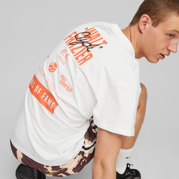 Clyde's Closet Men's Basketball Tee, PUMA White, extralarge-IND