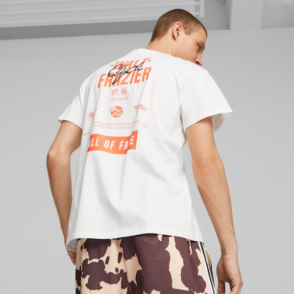 Clyde's Closet Men's Basketball Tee, PUMA White, extralarge-IND