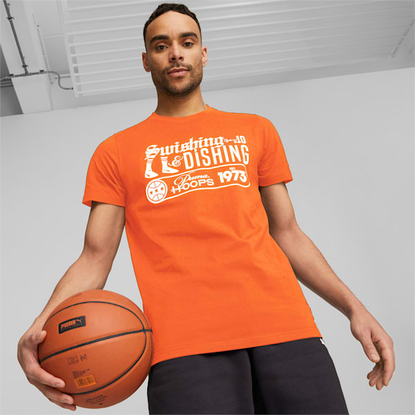 Clyde's Closet Men's Basketball T-shirt, Hot Heat, extralarge-IND