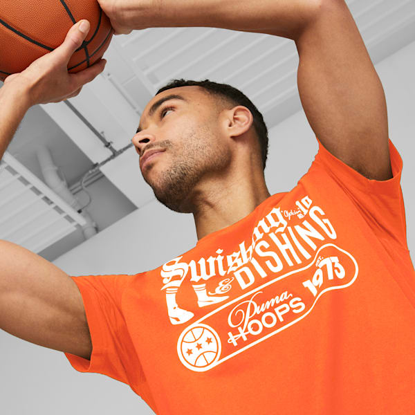 Clyde's Closet Men's Basketball Tee, Hot Heat, extralarge-GBR