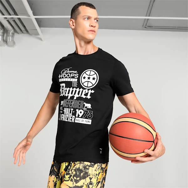 Clydes Closet SS 3 Men's Basketball T-shirt, PUMA Black, extralarge-IND