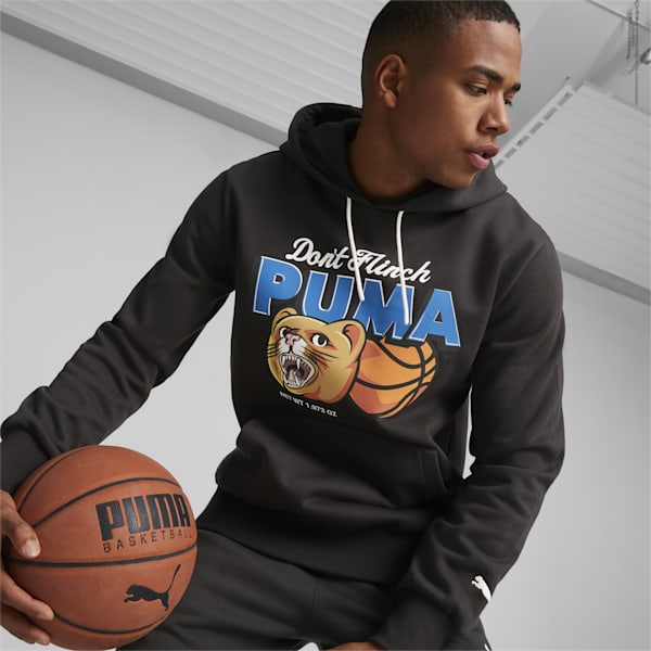 DYLAN Men's Basketball Hoodie, PUMA Black, extralarge-IDN