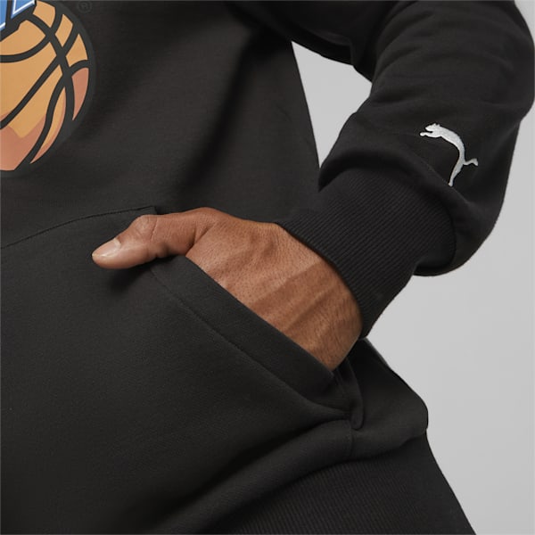 DYLAN Men's Basketball Hoodie, PUMA Black, extralarge-IDN