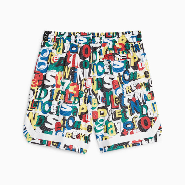 Trash Talk Men's Basketball Shorts, PUMA White-AOP, extralarge-IND