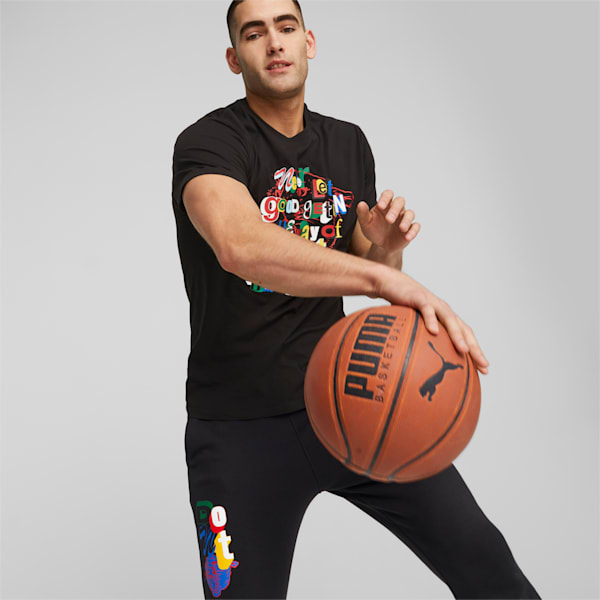 Trash Talk Men's Basketball T-shirt, PUMA Black, extralarge-IND