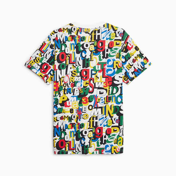 Playera de basquetbol Trash Tee para hombre, PUMA White-AOP, extralarge