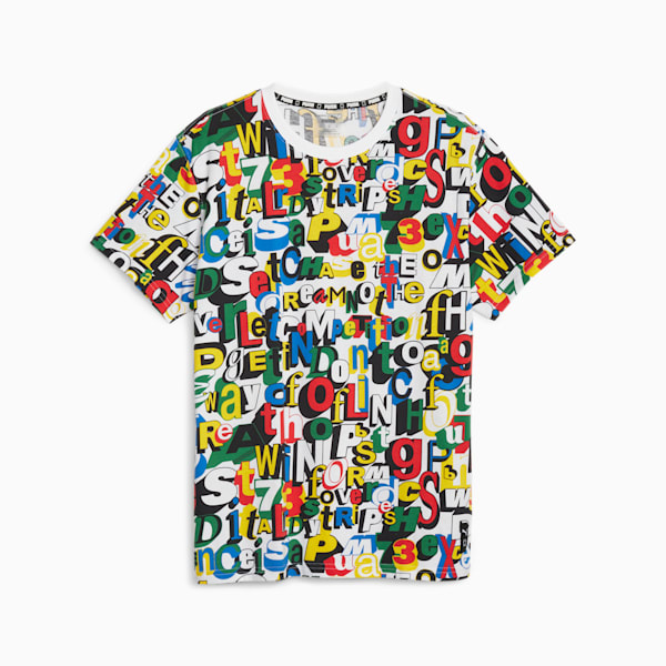 Trash Tee Men's Basketball Tee, PUMA White-AOP, extralarge