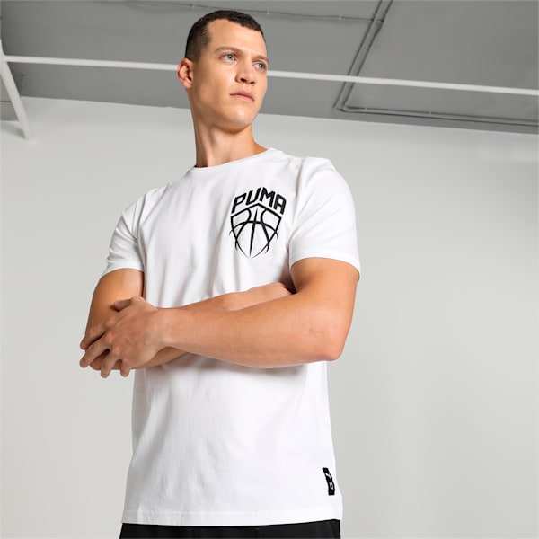 Blueprint Men's Basketball Tee, PUMA White, extralarge-IND
