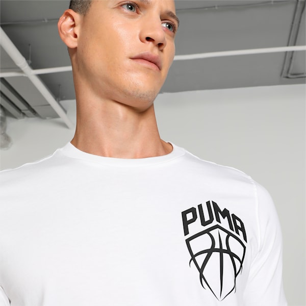 Blueprint Men's Basketball Tee, PUMA White, extralarge-IND