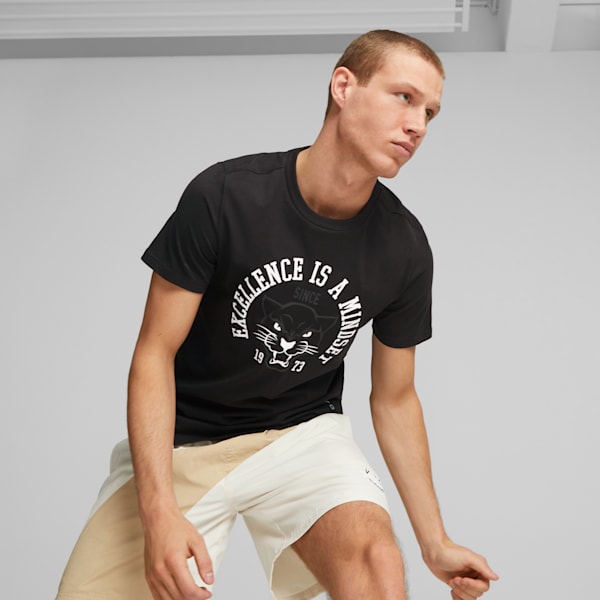 Playera de basquetbol Blueprint para hombre, PUMA Black, extralarge