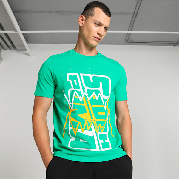 Blueprint Men's Basketball T-shirt, Grassy Green, extralarge-IND