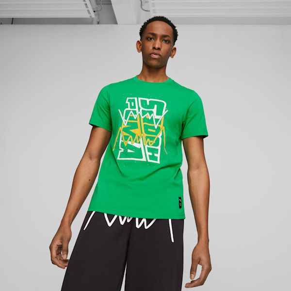 Playera de basquetbol Blueprint para hombre, Grassy Green, extralarge