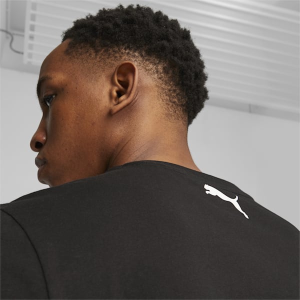 メンズ バスケットボール ブループリント グラフィック 長袖 Tシャツ, PUMA Black, extralarge-AUS