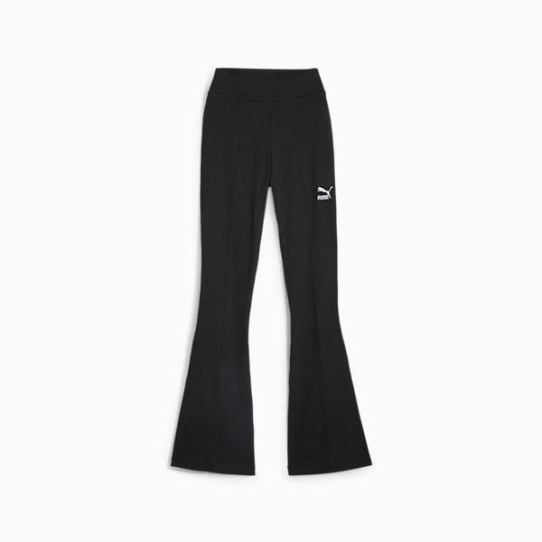Leggings Classics acampanados para mujer, PUMA Black, extralarge