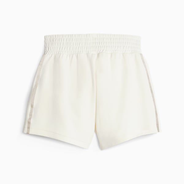 Shorts de tiro alto T7 para mujer, Warm White, extralarge