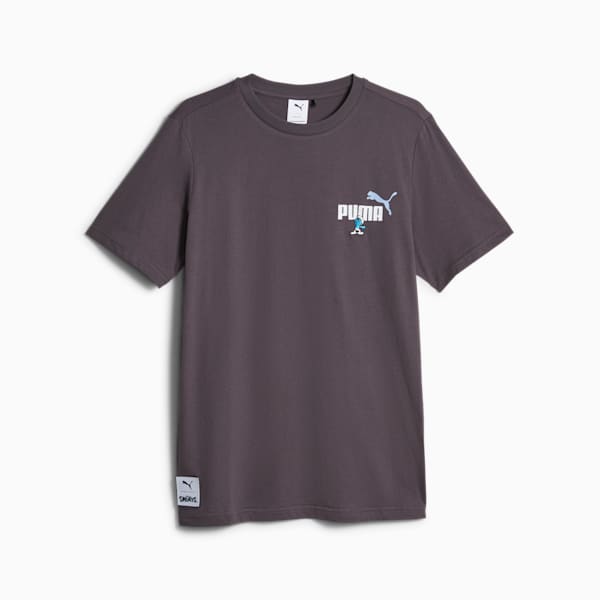 PUMA x THE SMURFS Men's Tee, Dark Coal, extralarge-IND