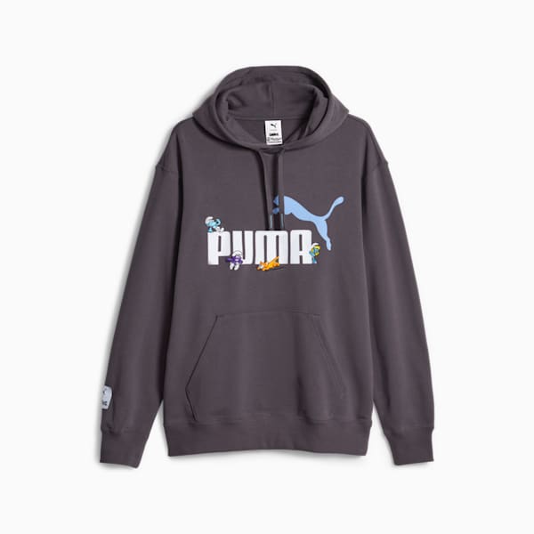 PUMA x THE SMURFS Men's Hoodie, Dark Coal, extralarge-IND