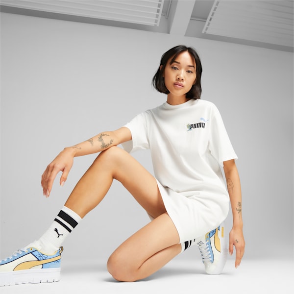 ウィメンズ PUMA x スマーフ Tシャツ ドレス, PUMA White, extralarge-JPN
