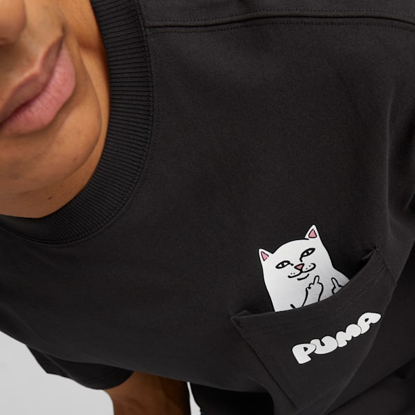 PUMA x RIPNDIP Men's Tee, PUMA Black, extralarge-IND