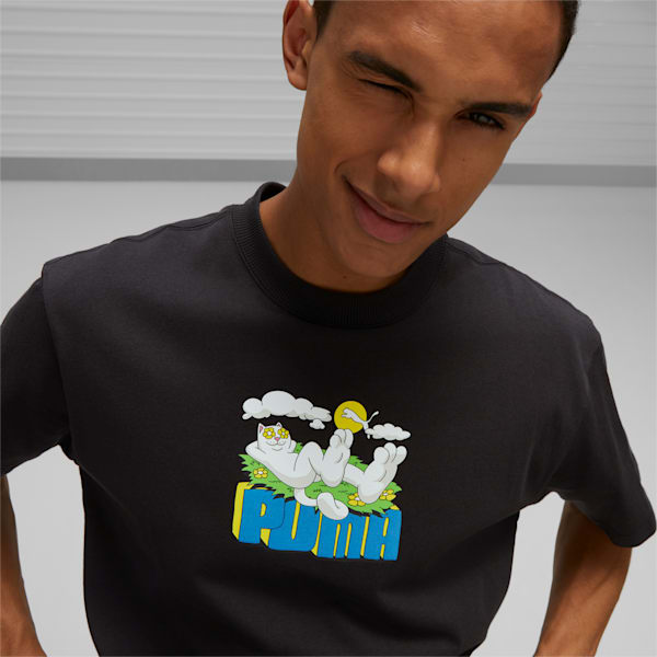 メンズ PUMA x RIPNDIP グラフィック Tシャツ, PUMA Black, extralarge-JPN