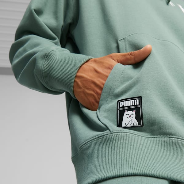 Sudadera con gorra PUMA x RIPNDIP para hombre, Eucalyptus, extralarge