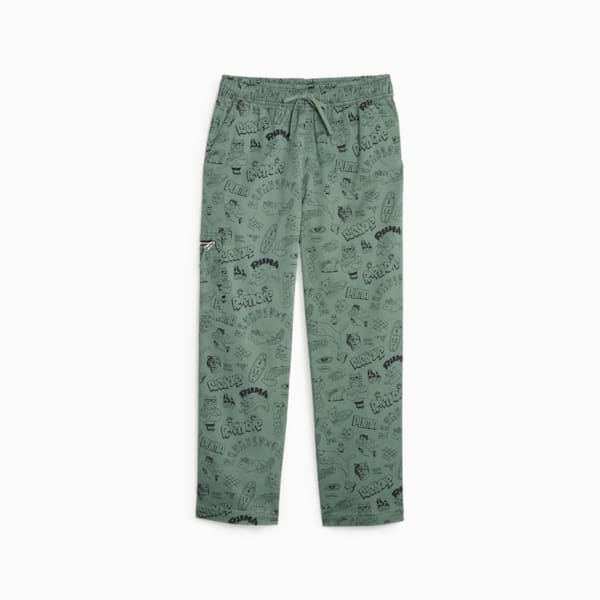 PUMA x RIPNDIP Men's Twill Pants, Eucalyptus, extralarge-IND