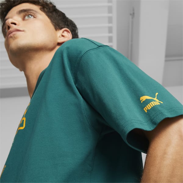 PUMA x STAPLE Men's Graphic Oversized Fit T-shirt, Malachite, extralarge-AUS