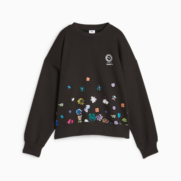 Sudadera PUMA x LIBERTY para mujer, PUMA Black, extralarge