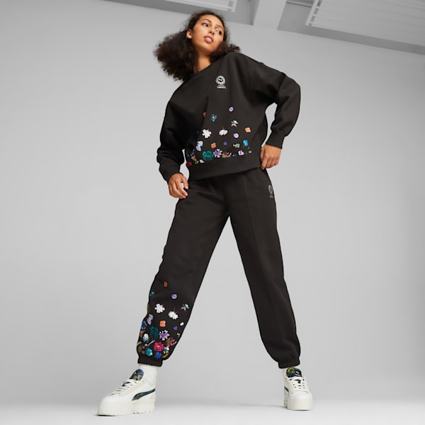 PUMA x LIBERTY Women's Sweatshirt, PUMA Black, extralarge-GBR