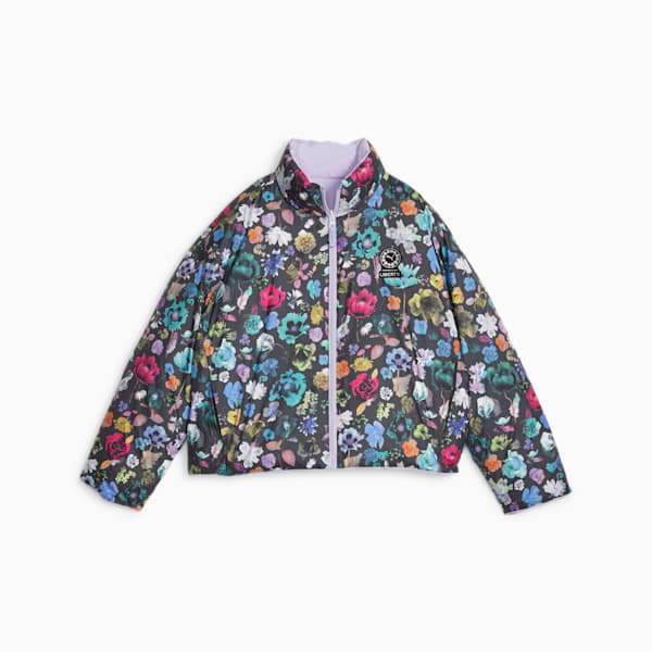 Chamarra acolchada Reversible PUMA x LIBERTY para mujer, Vivid Violet, extralarge