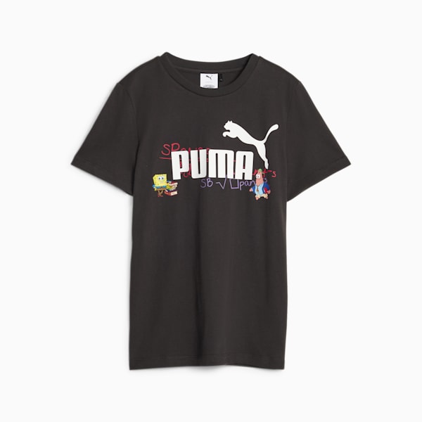 PUMA x SPONGEBOB SQUAREPANTS Youth T-shirt, PUMA Black, extralarge-AUS