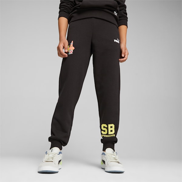 PUMA x SPONGEBOB SQUAREPANTS Youth Sweatpants, PUMA Black, extralarge-IND