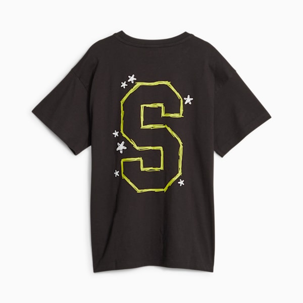 Camiseta estampada PUMA x SPONGEBOB SQUAREPANTS para adolescentes, PUMA Black, extralarge