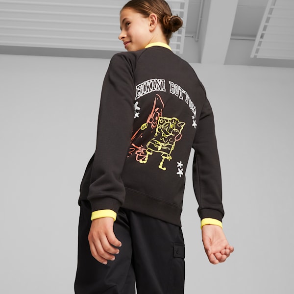 Blouson PUMA x SPONGEBOB SQUAREPANTS Jeunes, PUMA Black, extralarge