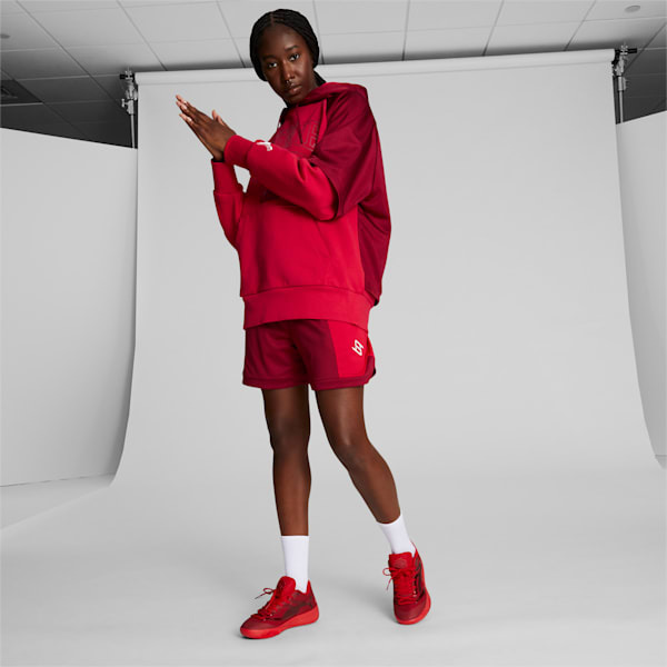 Short de basquetbol STEWIE x RUBY para mujer, Intense Red-Urban Red, extralarge