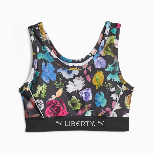 Puma crop top sports bra floral print animal running Working Out