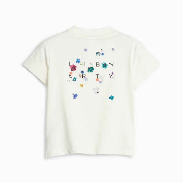PUMA x LIBERTY Kids' Graphic Tee, Warm White, extralarge-GBR