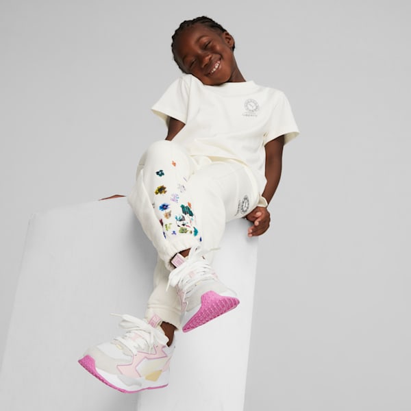 PUMA x LIBERTY Kids' Graphic Tee, Warm White, extralarge-GBR